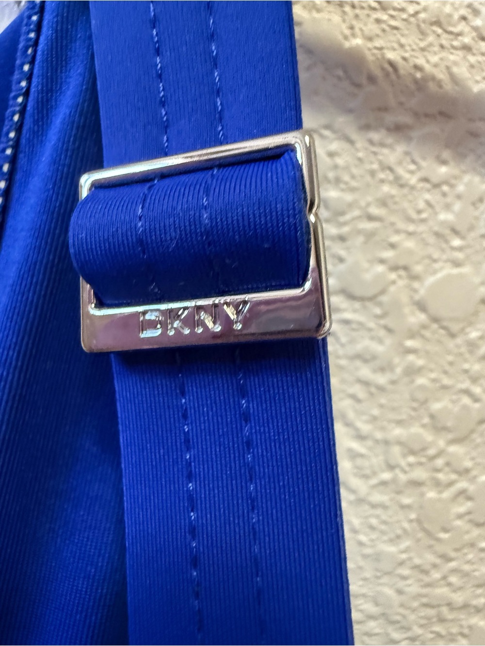 DKNY Royal Blue One Piece Swimsuit XS Ruffle Ruched Like New - Picture 8 of 9